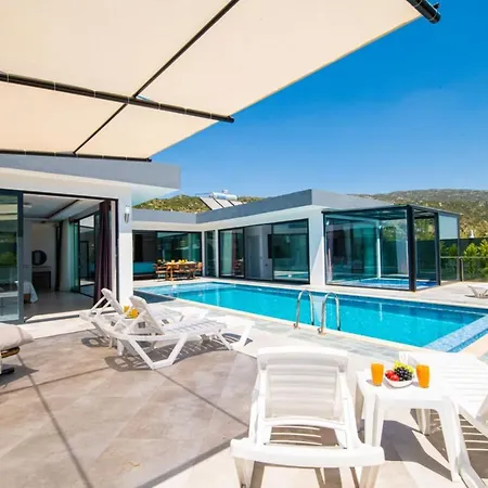 别墅 Dreamy With Private Pool And Jacuzzi In Kas Sarıbelen